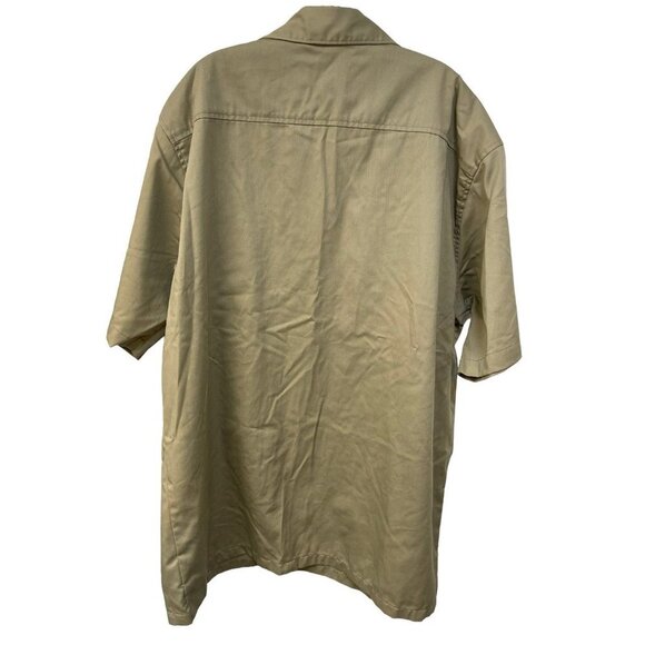 Carhartt Heavy Duty Tan Short Sleeve Button Down Chore Shirt Men’s 2XL Tall - Picture 6 of 6